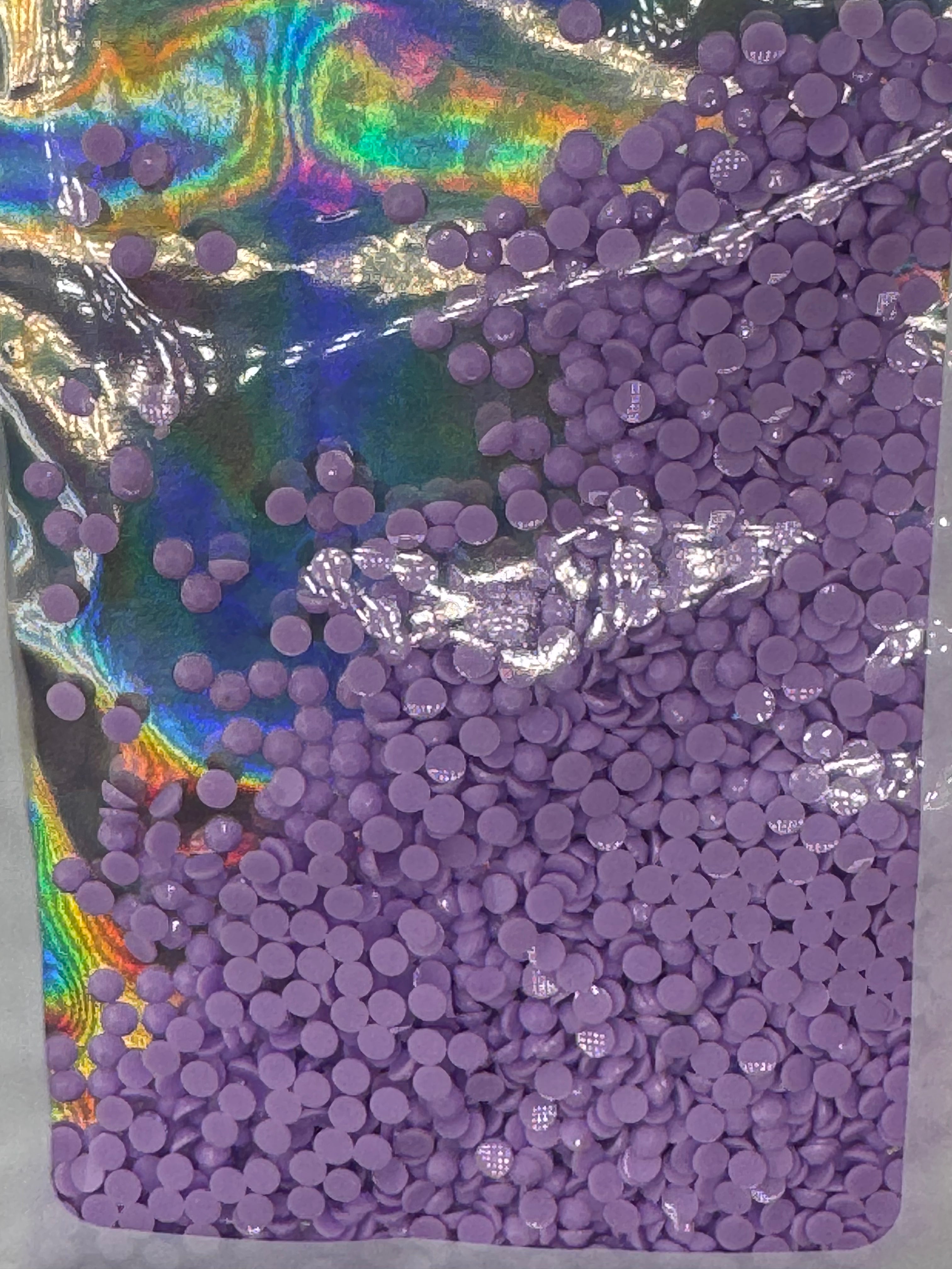 3mm RESIN RHINESTONES SOLID LIGHT AMETHYST JELLY