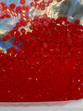 3mm RESIN RHINESTONES SEMI TRANSPARENT SIAM JELLY