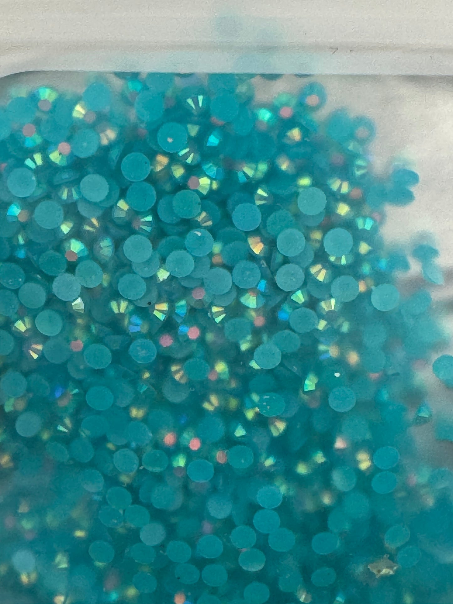 3mm RESIN RHINESTONES CAPRI BLUE AB JELLY