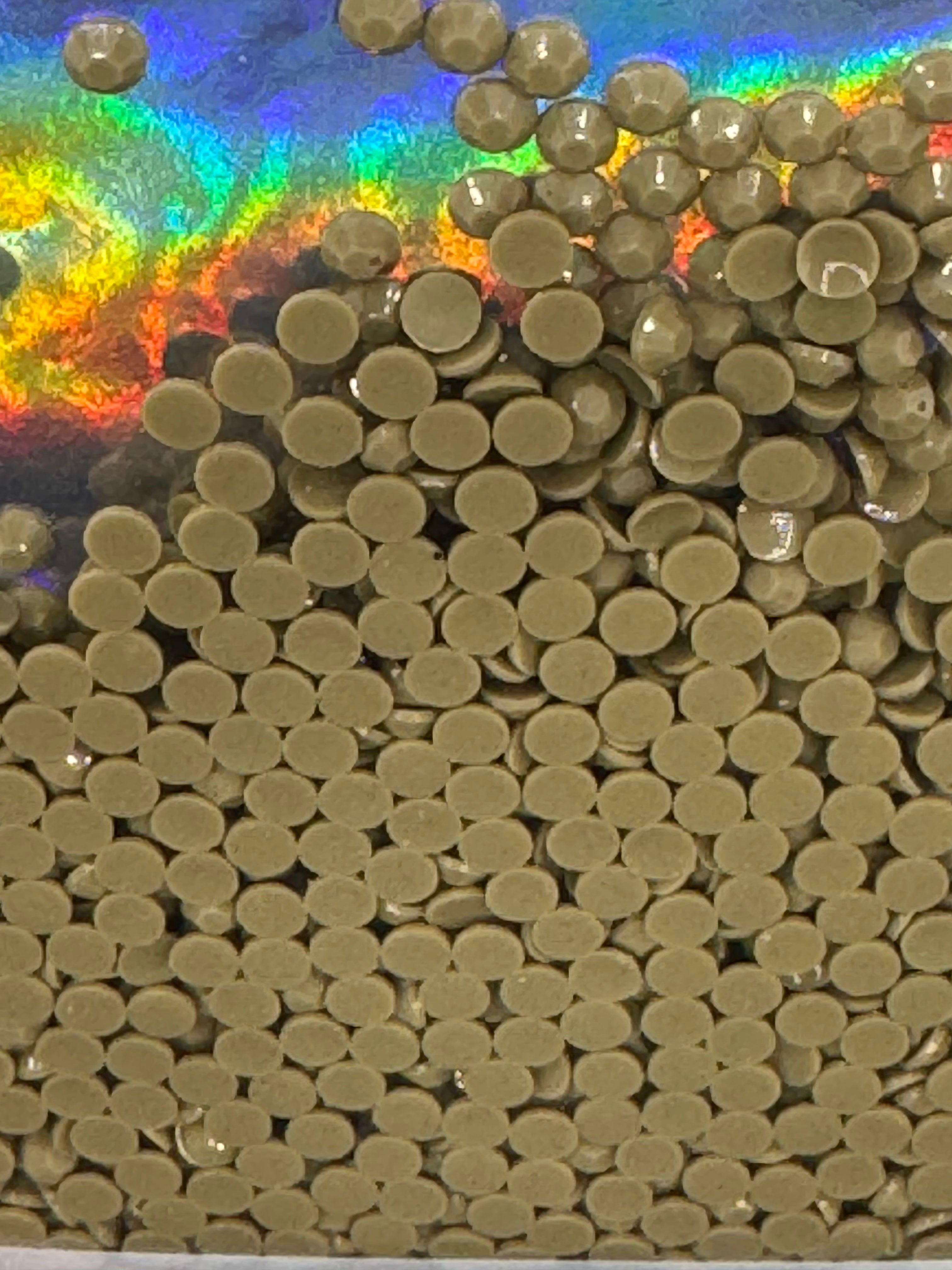 3mm RESIN RHINESTONES SOLID TAN JELLY