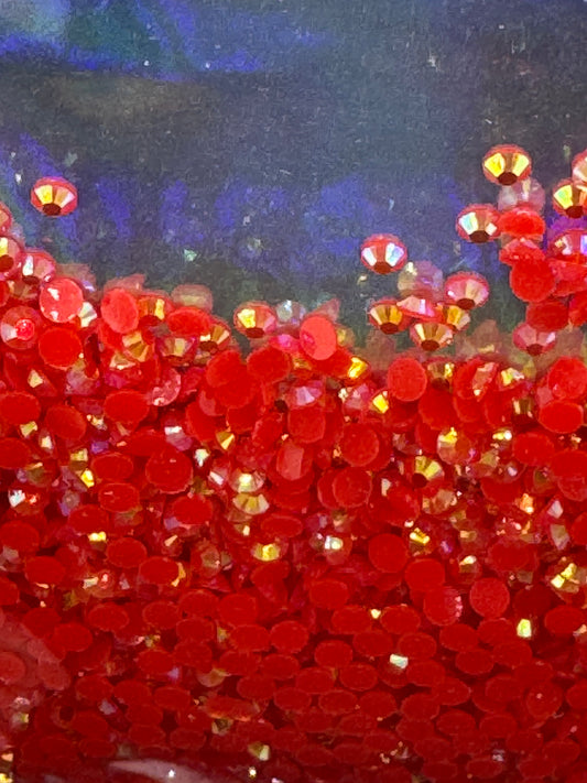 3mm RESIN RHINESTONES SIAM AB JELLY