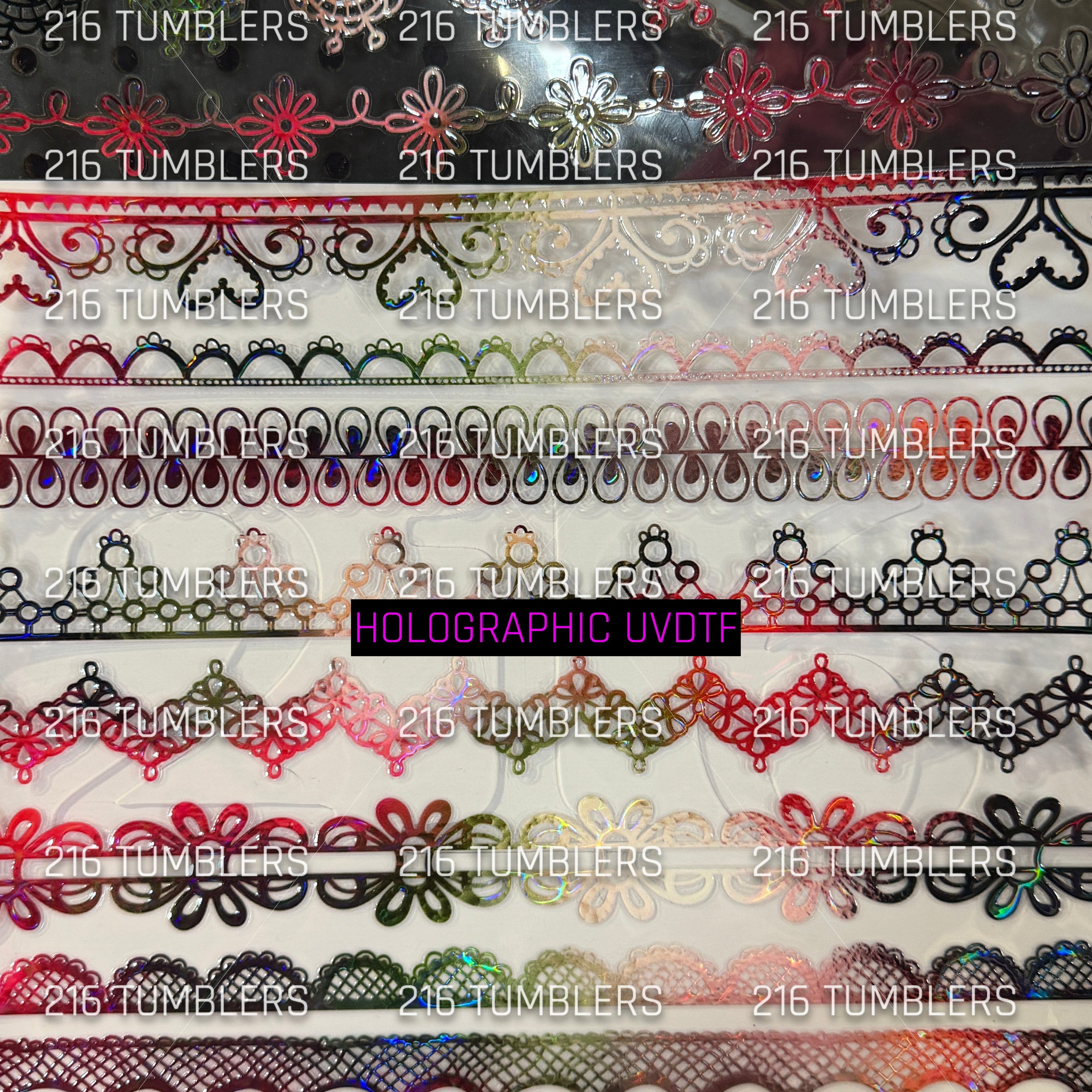 1382 HOLOGRAPHIC COLORED BORDERS