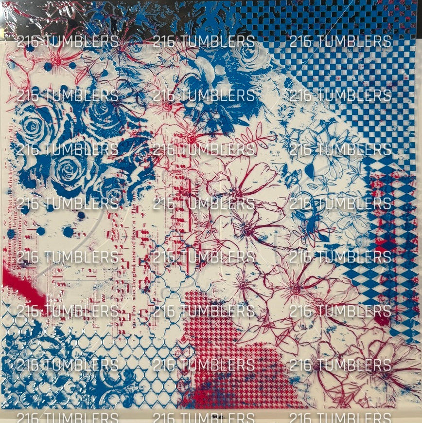 1094 RED/BLUE OUTLINES