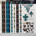 1057 LACE LEOPARD & TURQUOISE