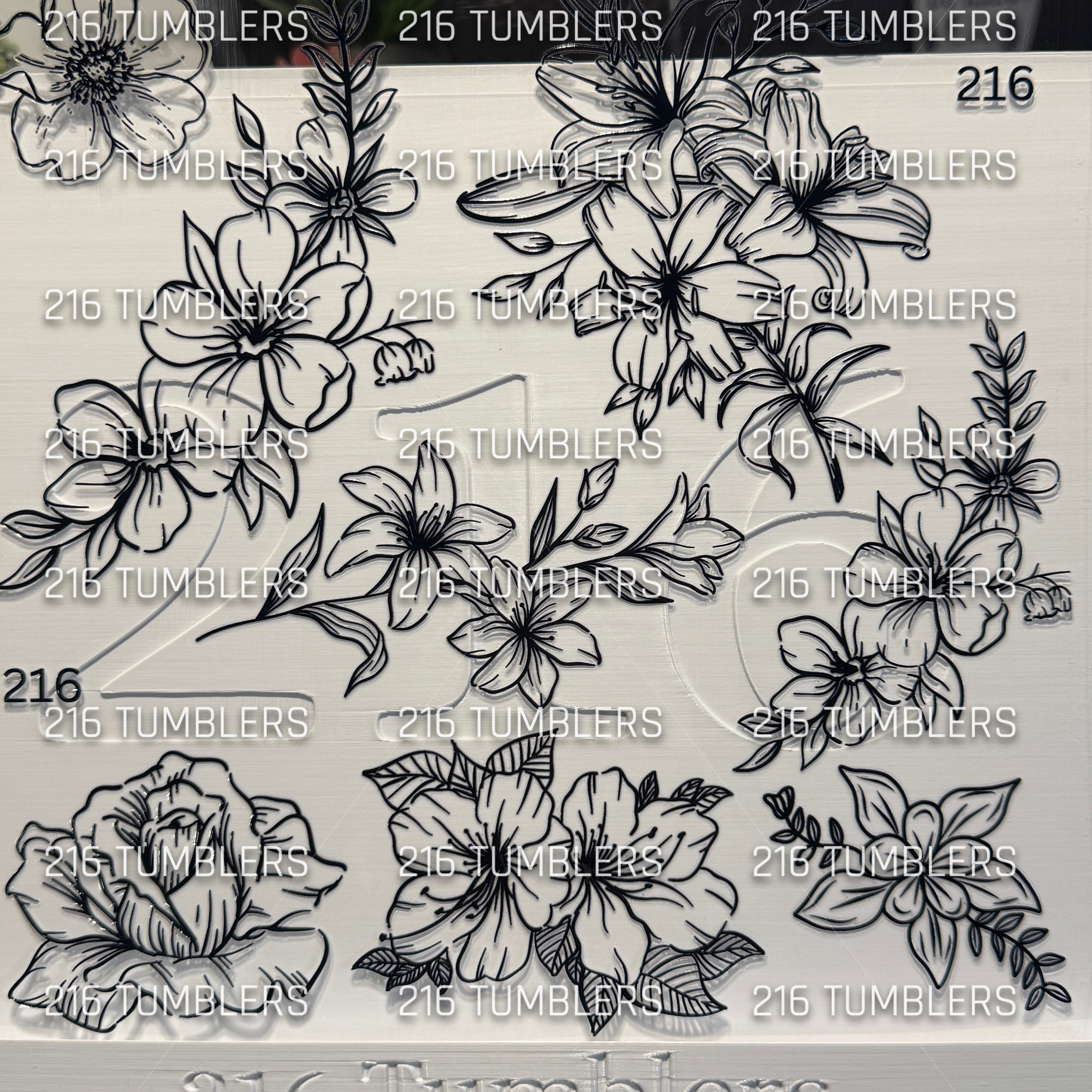 936 FLORAL OUTLINES