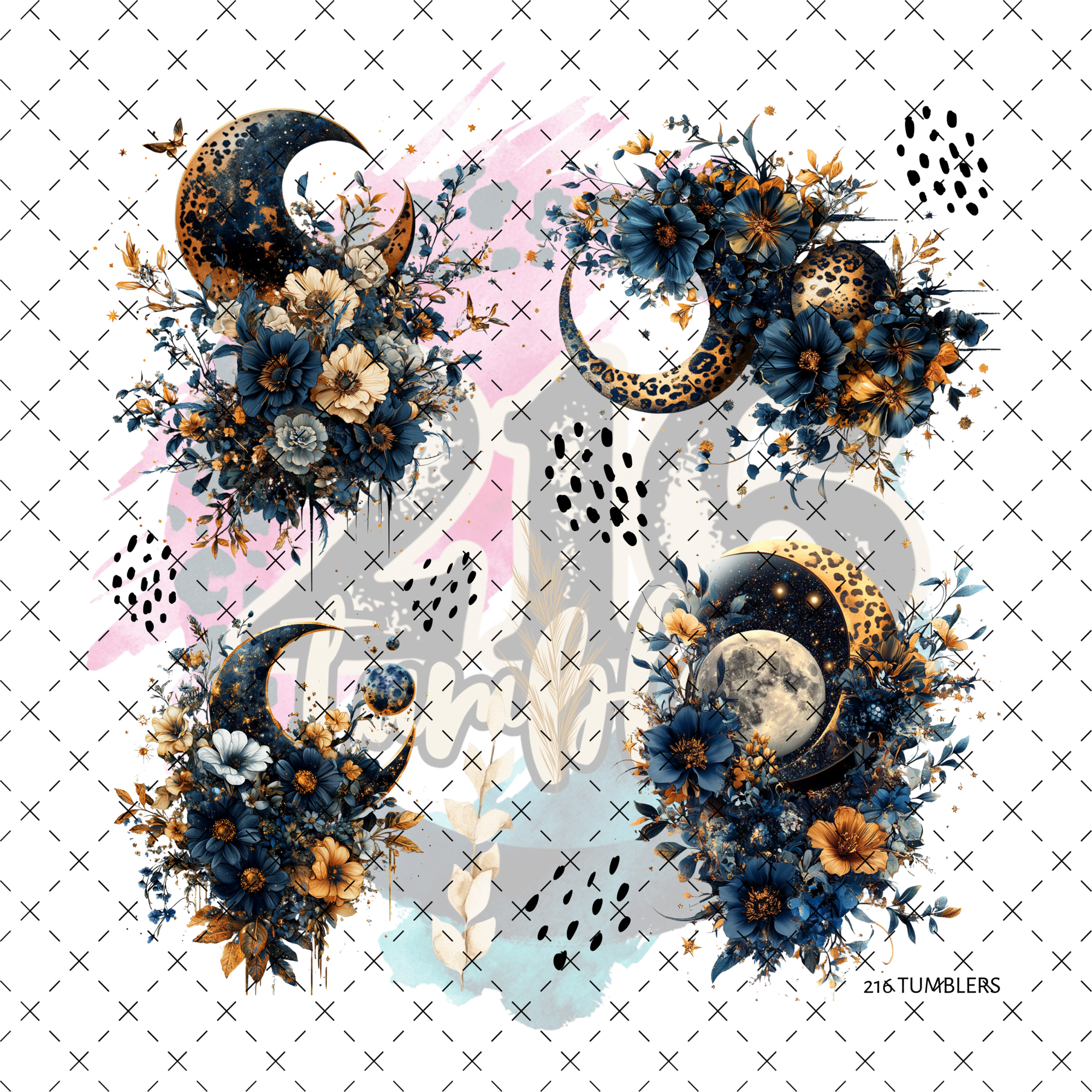 10X10-92 LEOPARD MOON