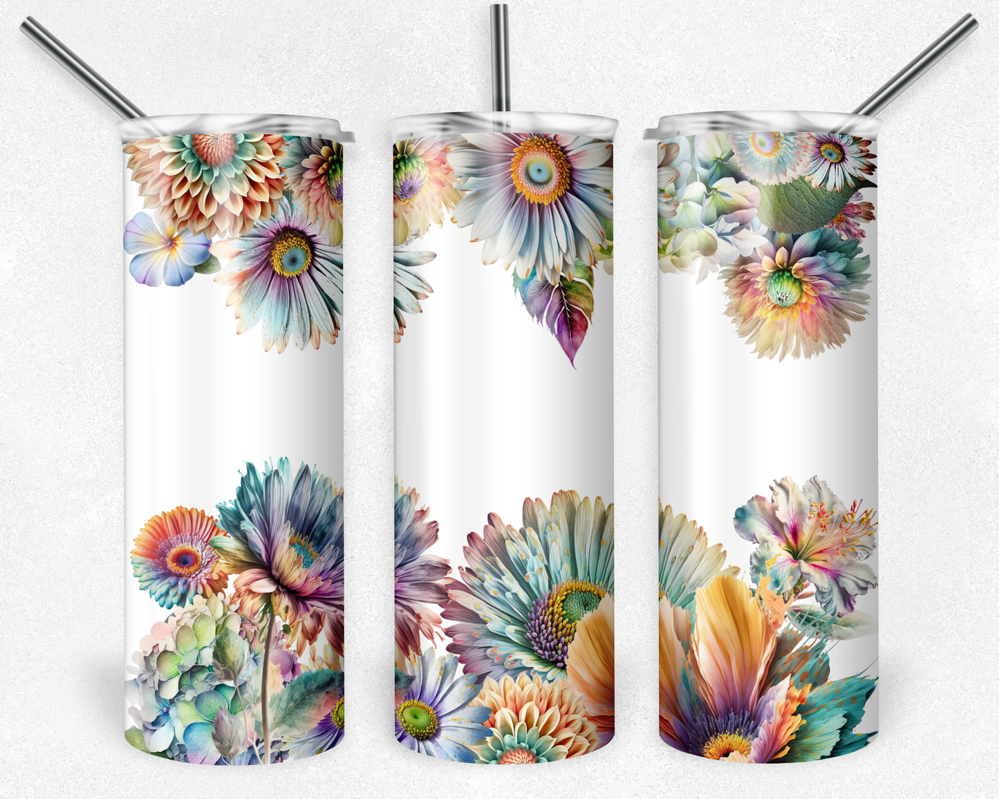 #20-23 9.3x8.2 Colorful Floral 20oz Wrap