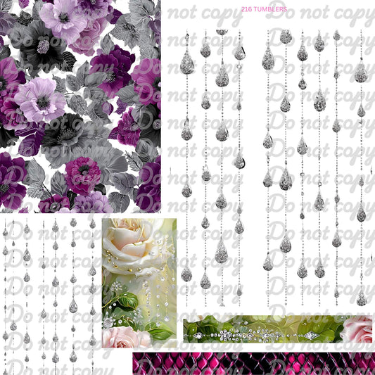 698 FLOWERS AND DRIPS