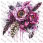7X7 23 FEATHER/FLOWER