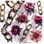 227 LEOPARD CHAINS W/ FLOWERS