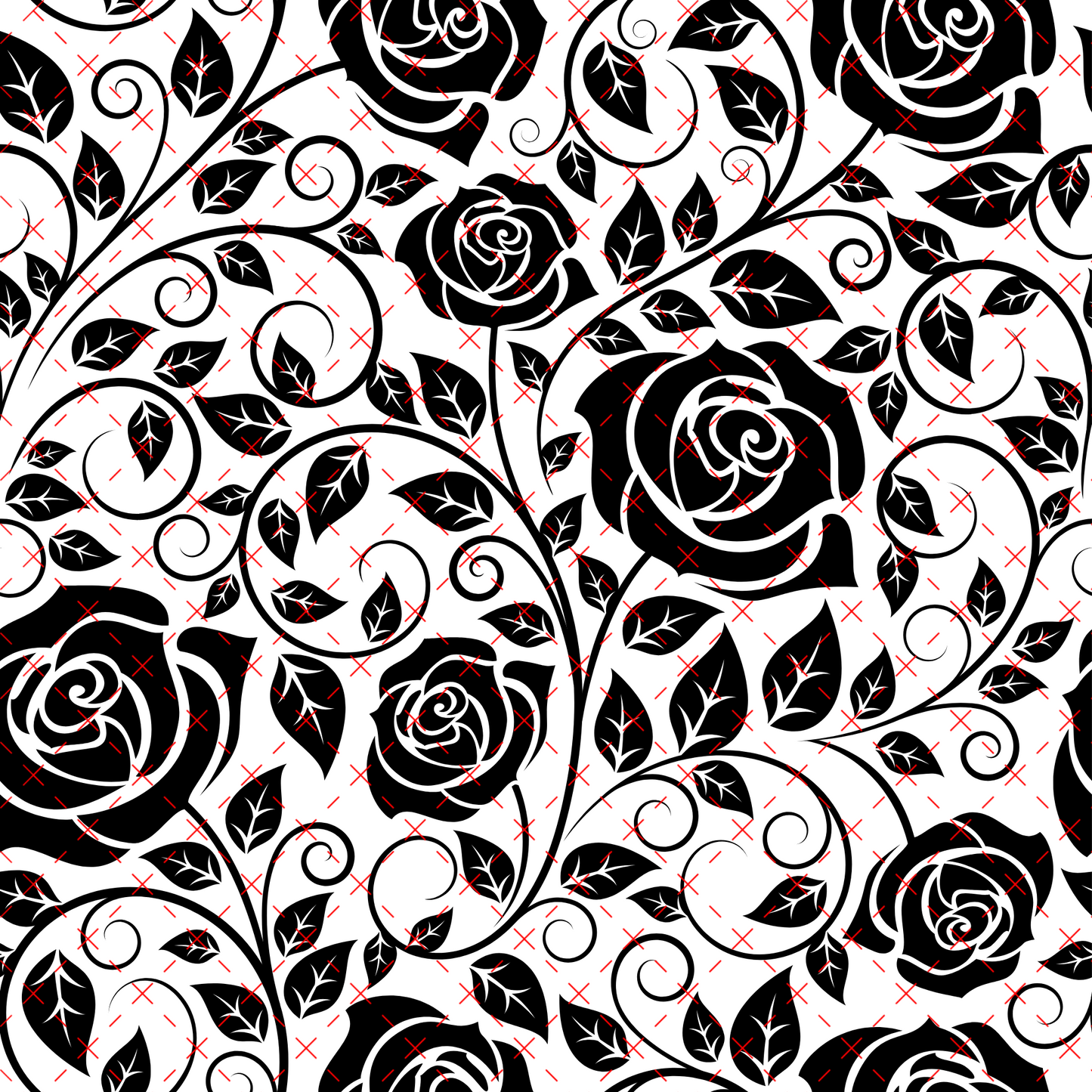 10X10 OUTLINES  #17 TOOLED ROSE