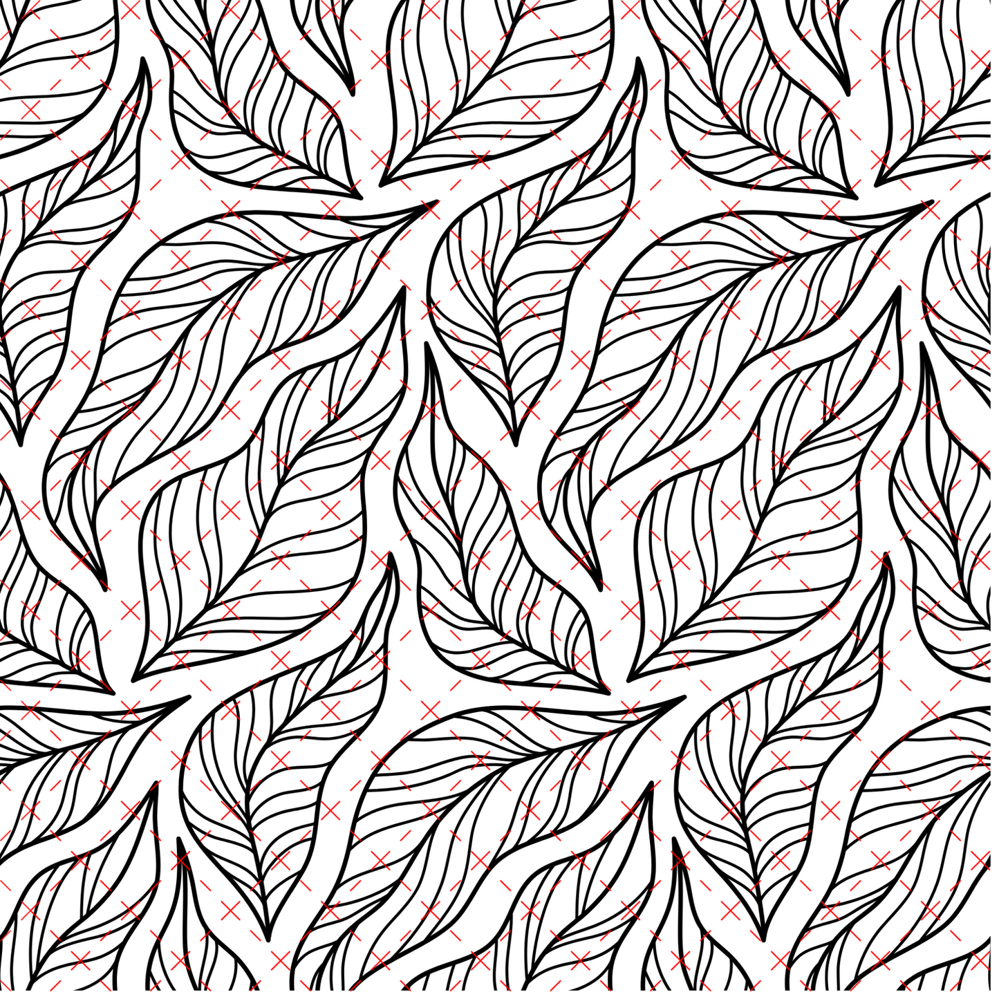 10X10 OUTLINES  #18 LEAF LINES