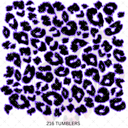 260 - PURPLE LEOPARD SPOTS w/OUTLINES