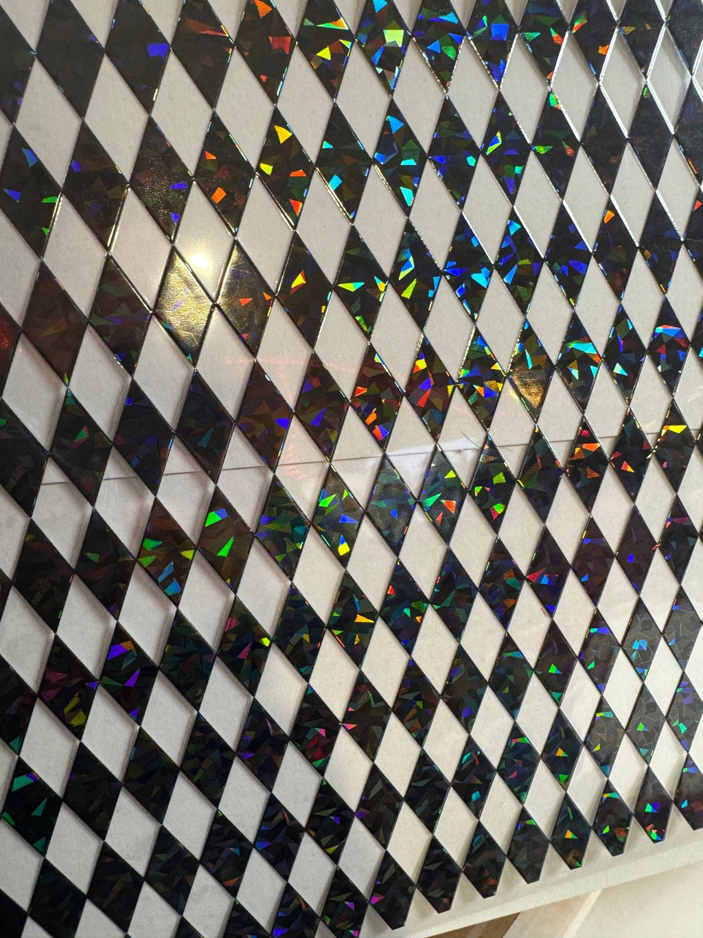 BLACK HOLOGRAM ARGYLE - 216 Tumblers