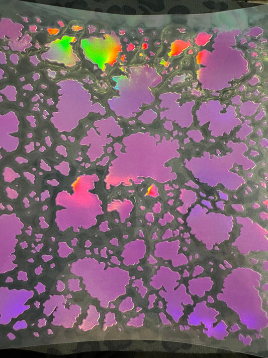 BRIGHT PURPLE HOLOGRAPHIC COWHIDE - 216 Tumblers