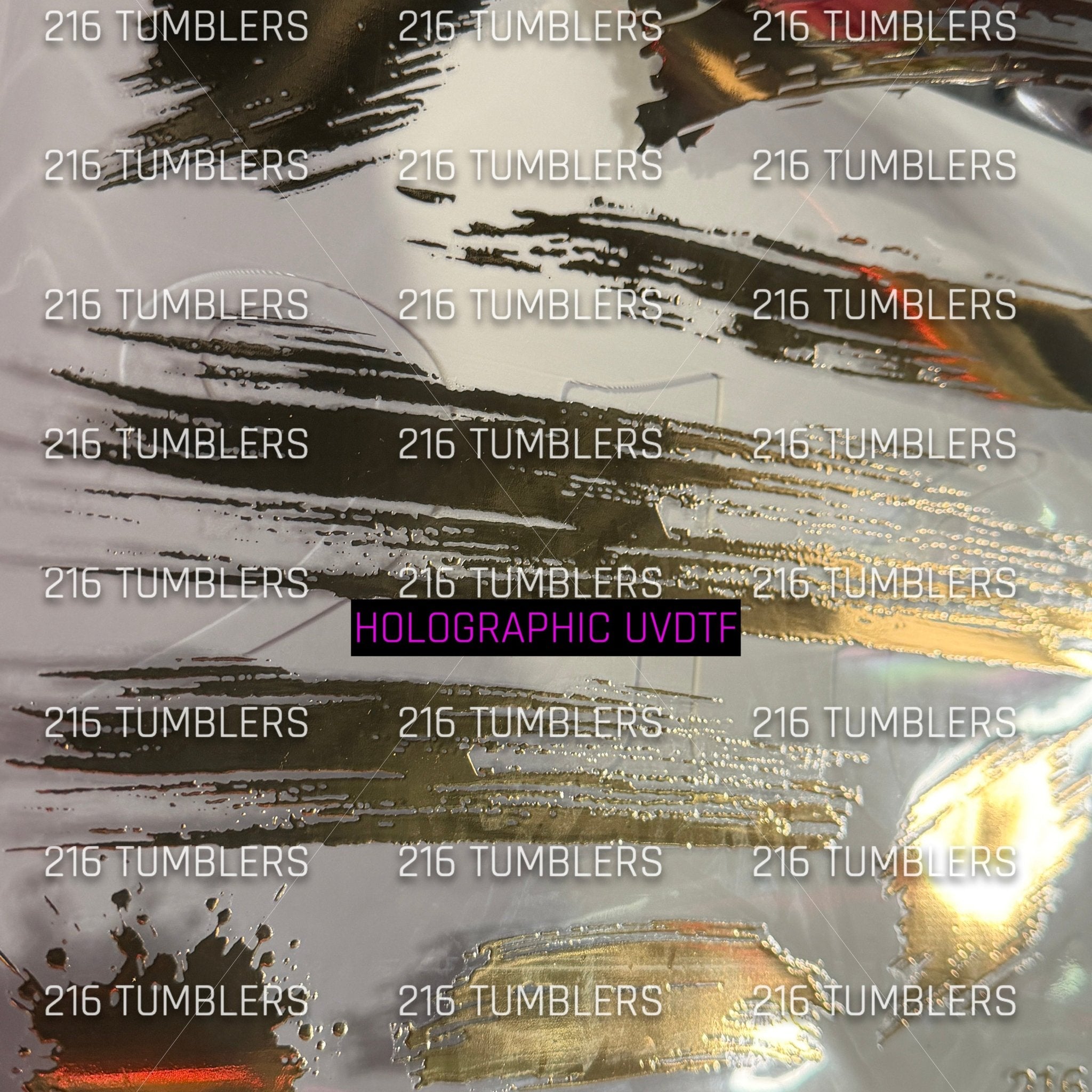 CHAMPAGNE GOLD BRUSH STROKE - 216 Tumblers
