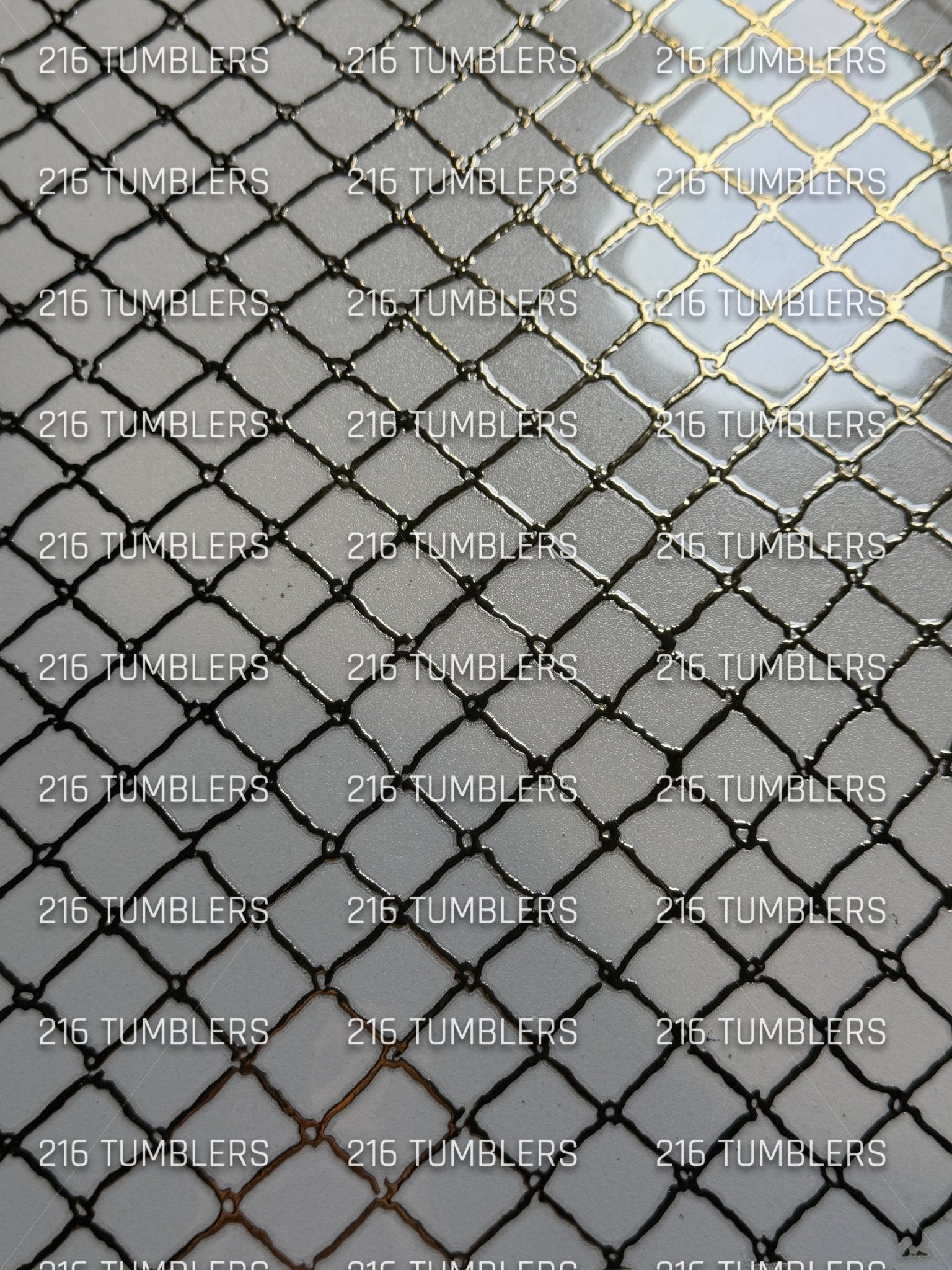 CHAMPAGNE GOLD GRID UVDTF - 216 Tumblers