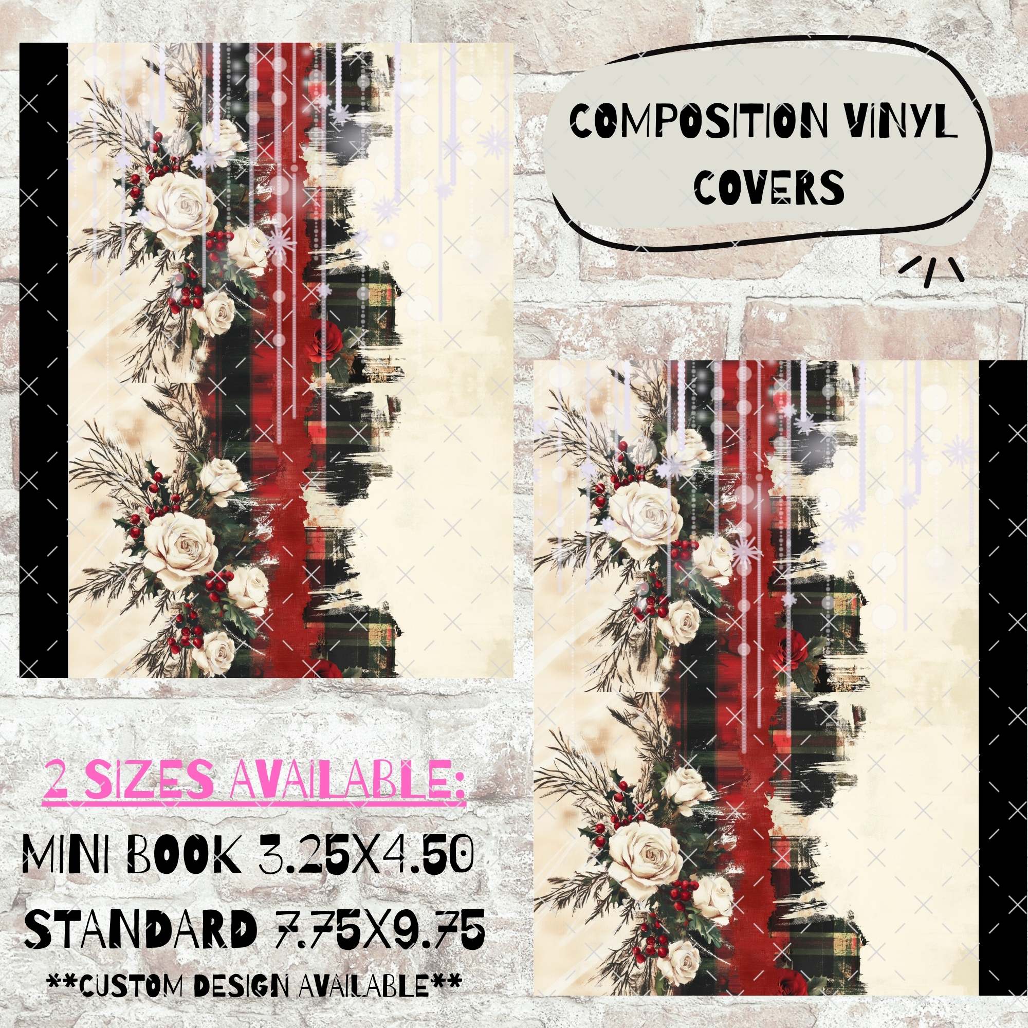 COMPOSITION BOOK VINYL - CHRISTMAS 2 - 216 Tumblers