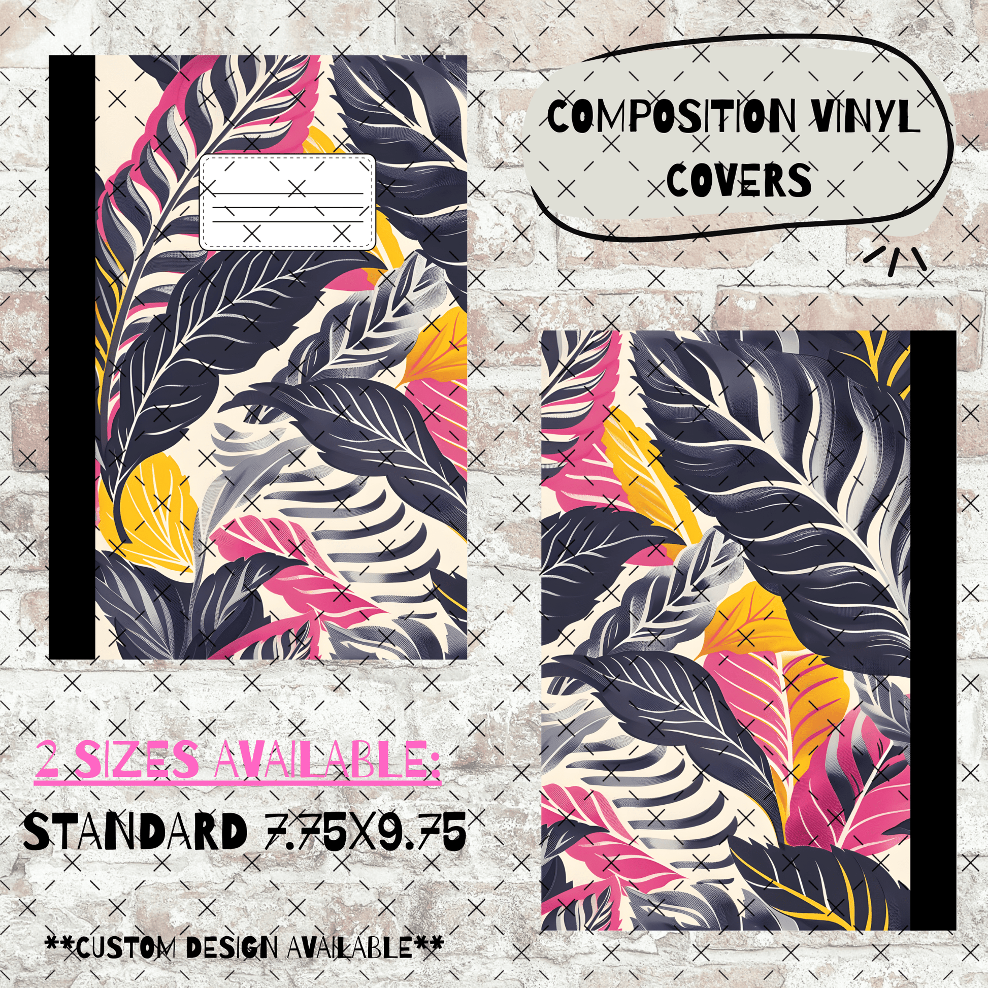 COMPOSITION BOOK VINYL - MIAMI TROPICS - 216 Tumblers