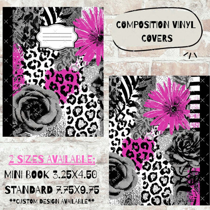 COMPOSITION BOOK VINYL - PINK MONOCHROME - 216 Tumblers