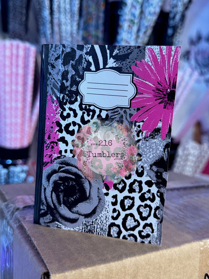 COMPOSITION BOOK VINYL - PINK MONOCHROME - 216 Tumblers