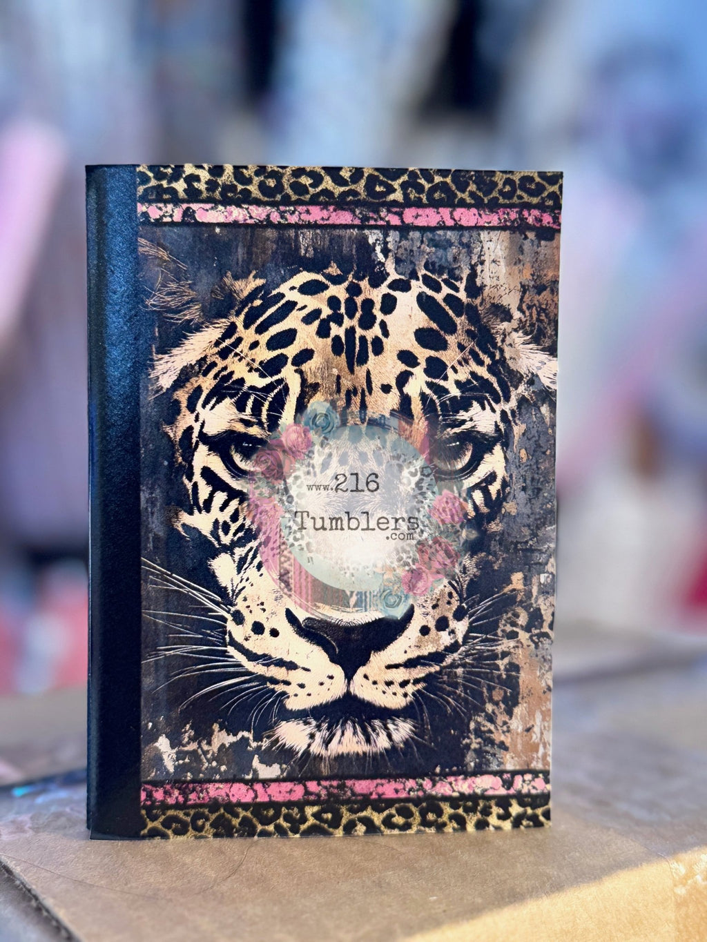 COMPOSITION BOOK VINYL - TIGER/LEOPARD - 216 Tumblers