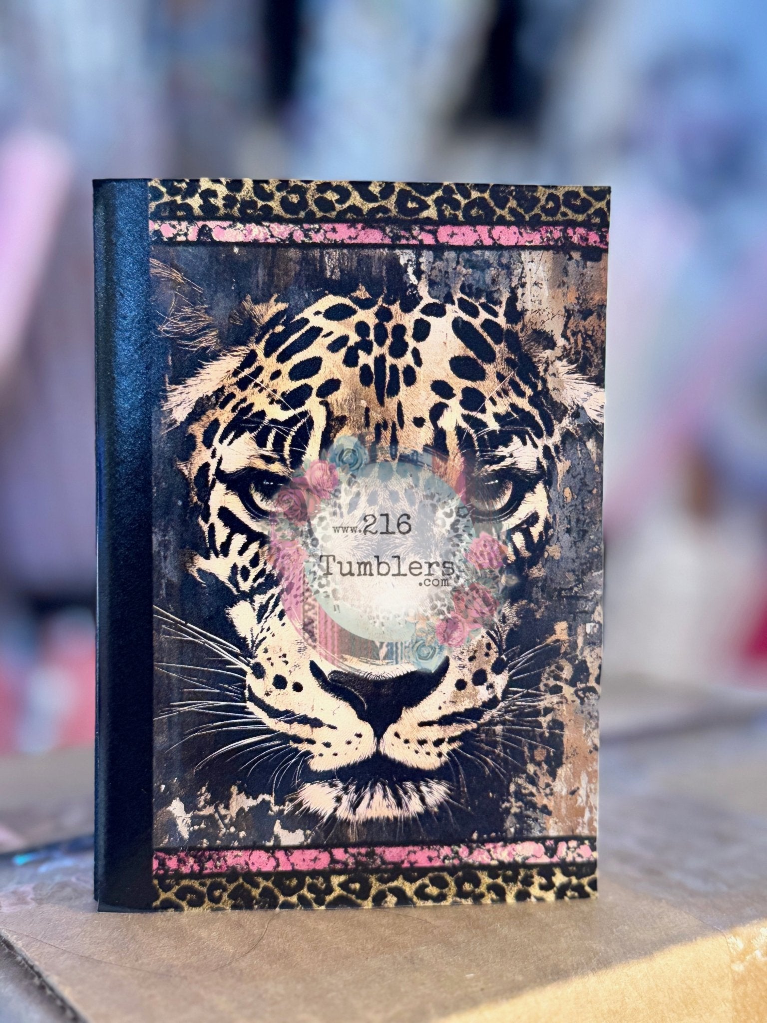 COMPOSITION BOOK VINYL - TIGER/LEOPARD - 216 Tumblers