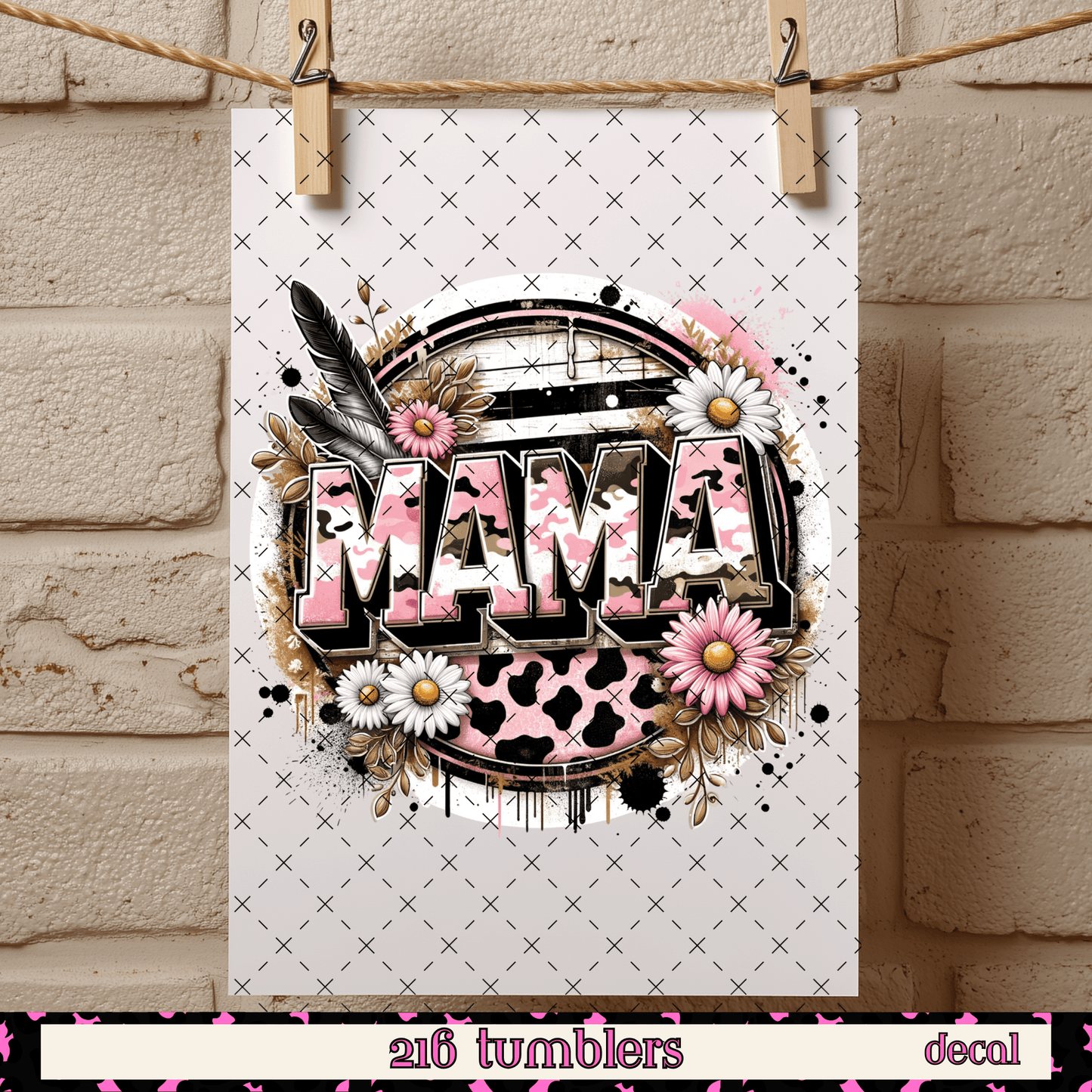 D 294 MAMA ROUND - 216 Tumblers