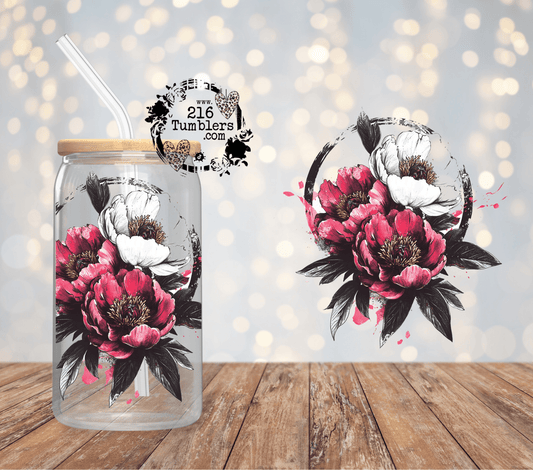 D - 335 CITY FLOWERS - 216 Tumblers