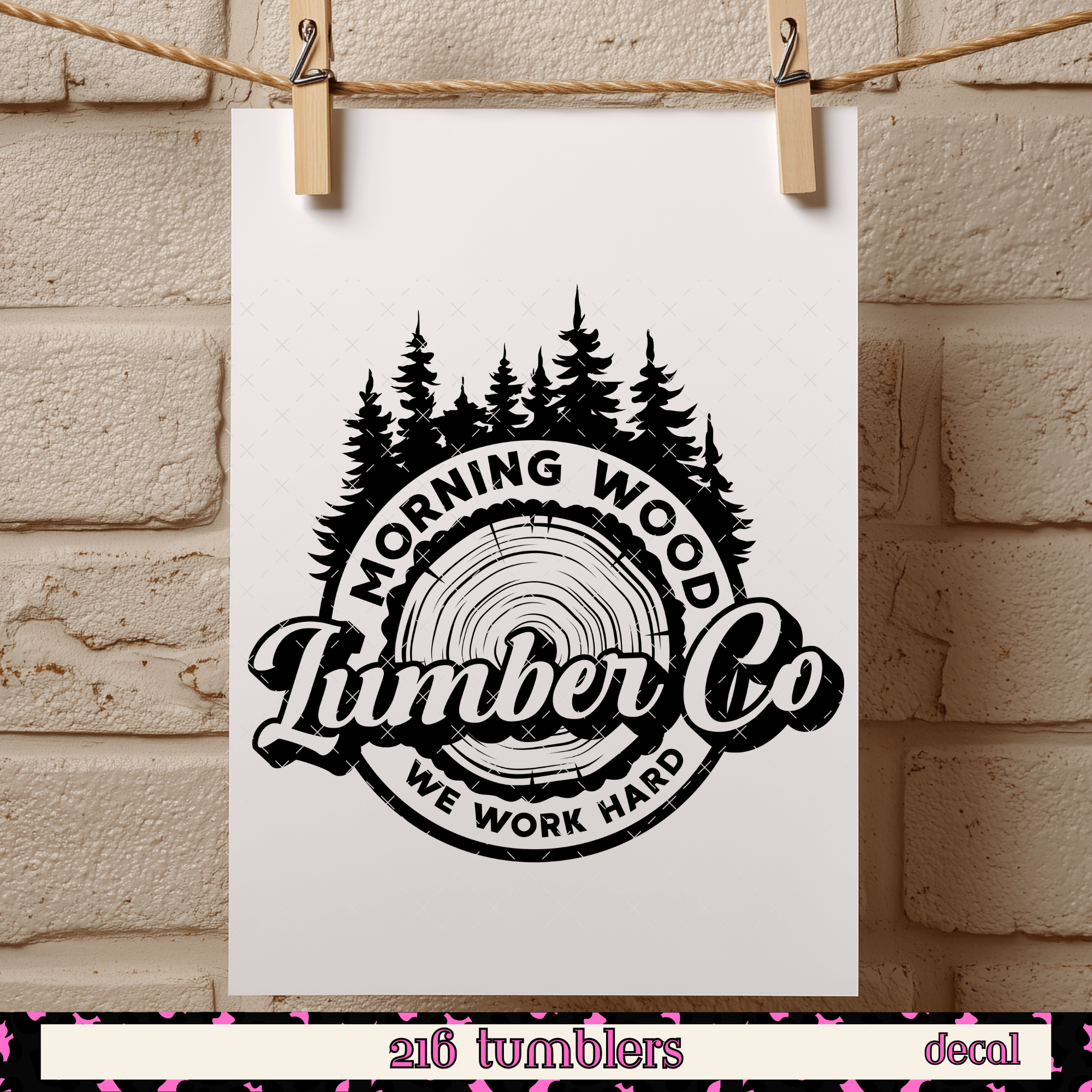 D 346 MORNING WOOD - 216 Tumblers