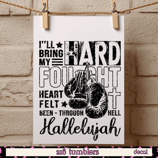 D 374 Hard Fought Square - 216 Tumblers