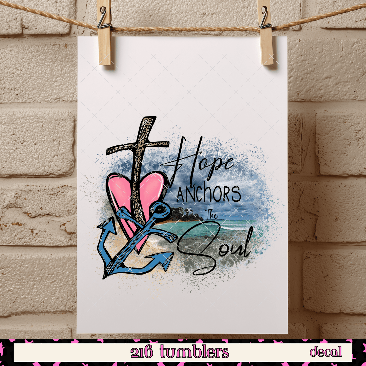 D 94 Hope Anchors The Soul - 216 Tumblers