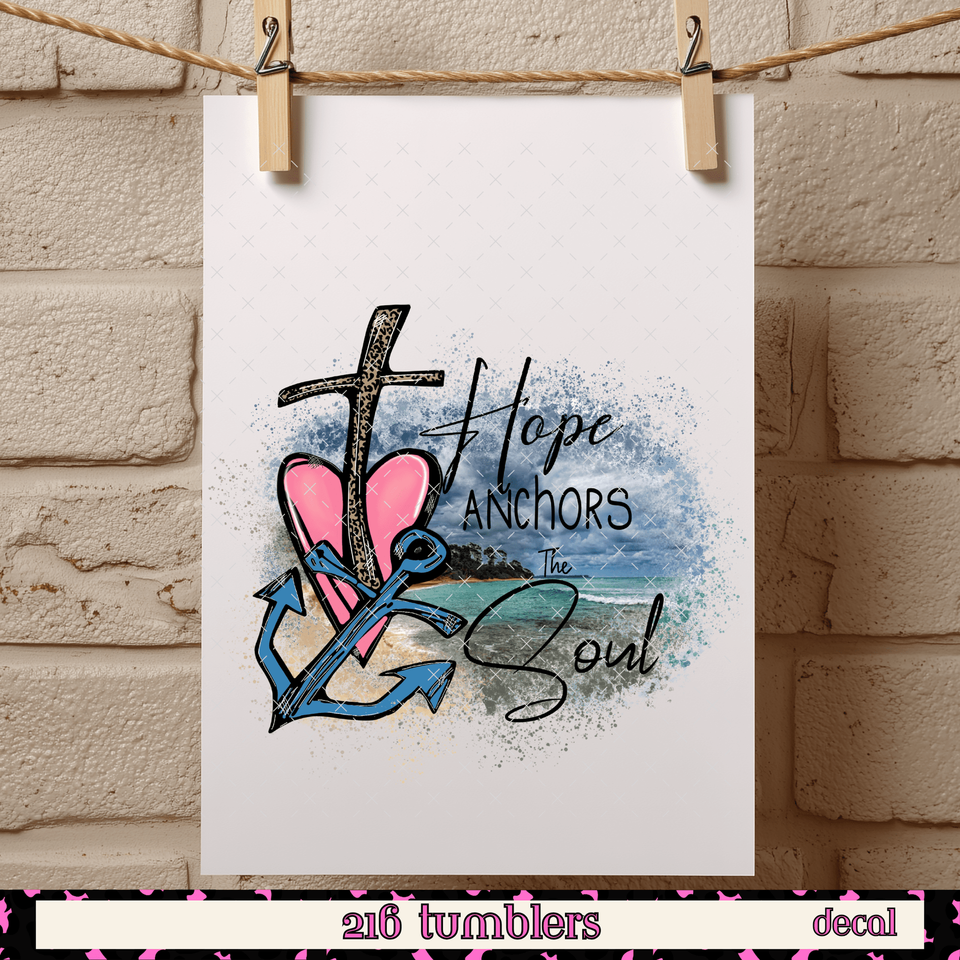 D 94 Hope Anchors The Soul - 216 Tumblers