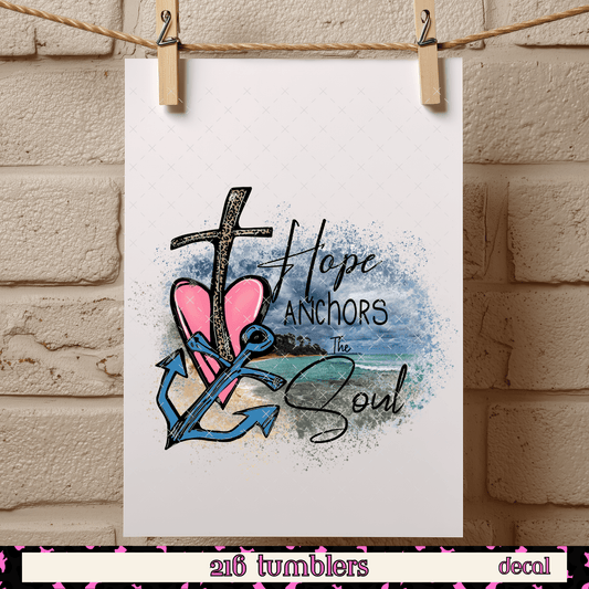 D 94 Hope Anchors The Soul - 216 Tumblers