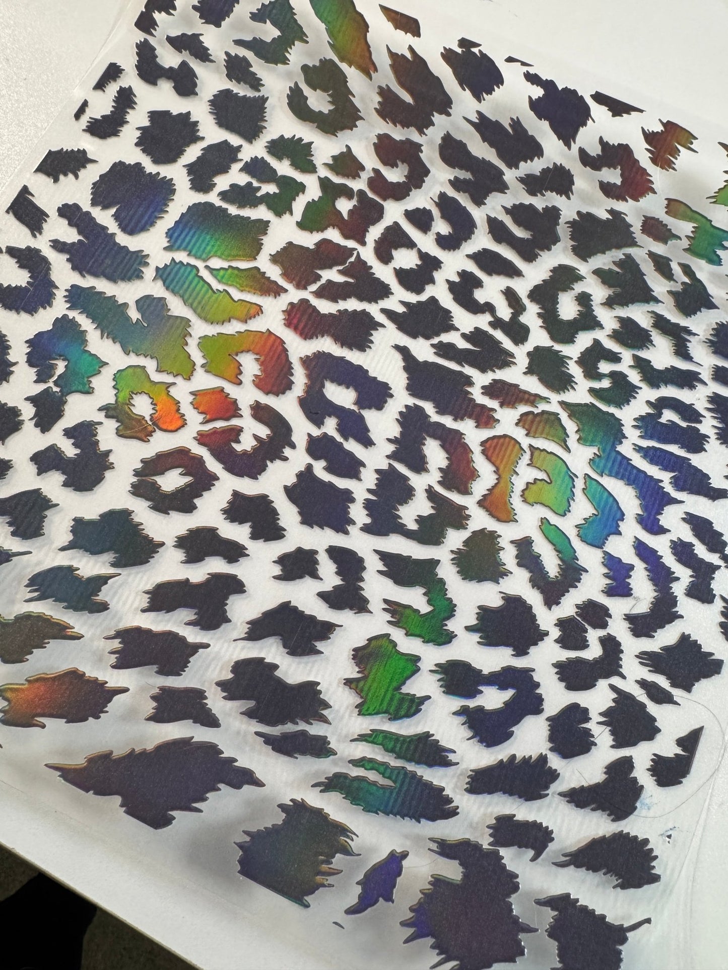 DARK BROWN HOLOGRAPHIC LEOPARD PRINT - 216 Tumblers