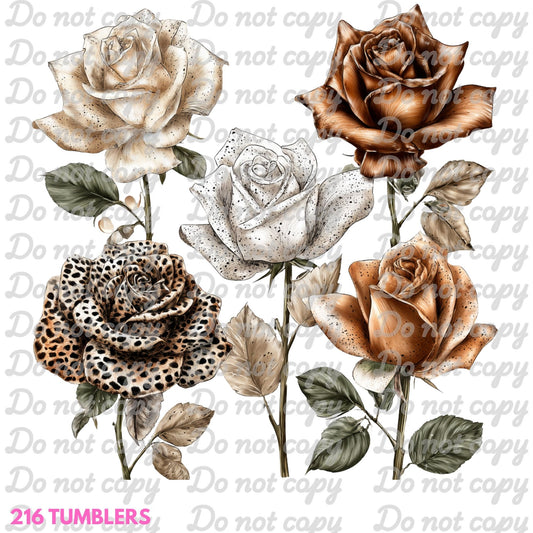 7X7 36 LEOPARD ROSES
