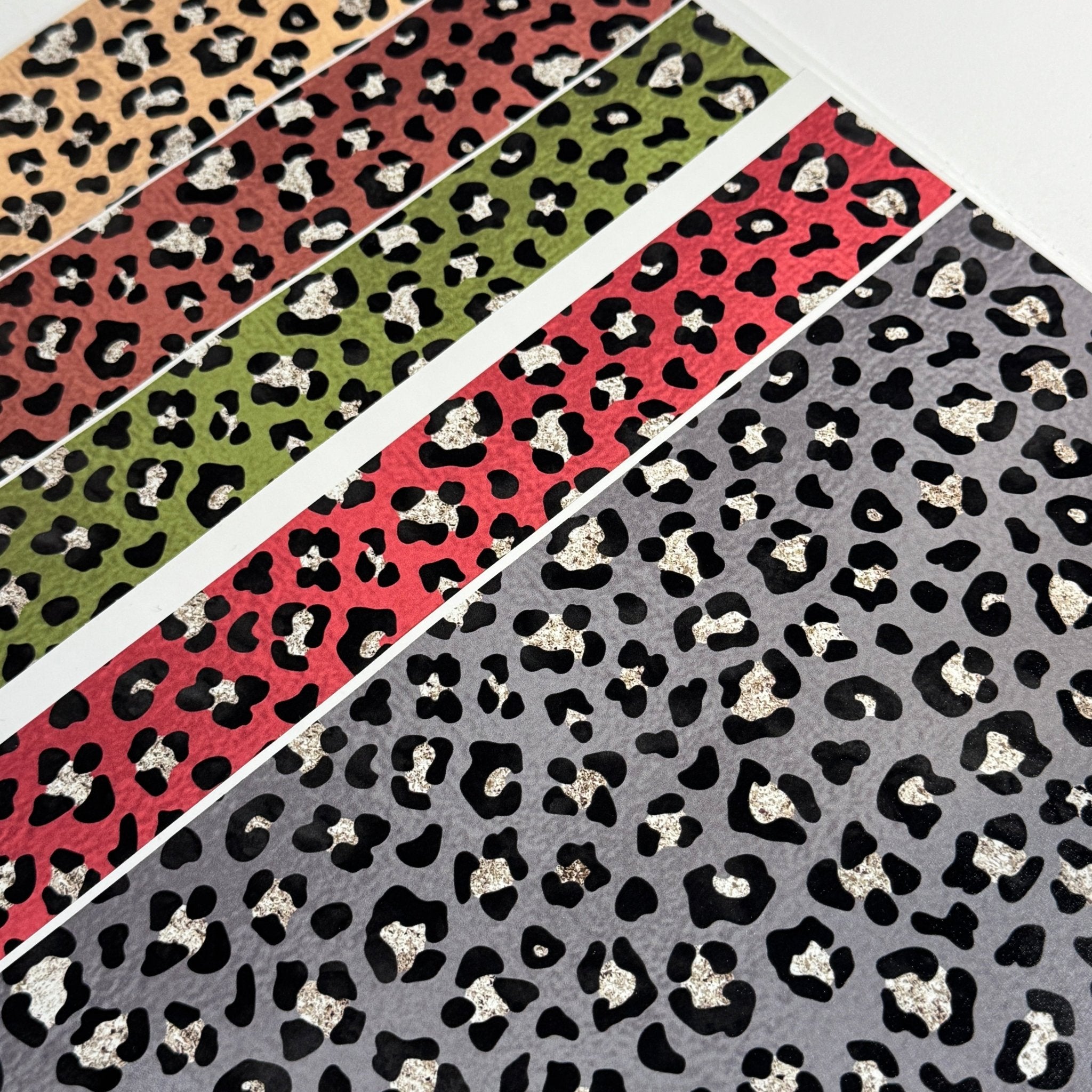 FALL LEOPARD 10X10 VINYL BUNDLE OF 5 - 216 Tumblers