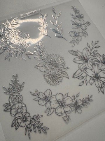FLORAL OUTLINES - 2 COLOR OPTIONS - 216 Tumblers