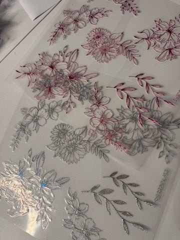 FLORAL OUTLINES - 2 COLOR OPTIONS - 216 Tumblers
