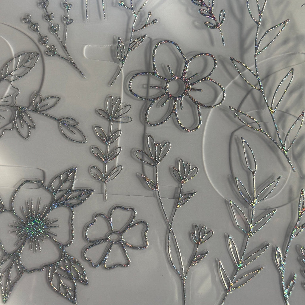 FLORAL SHEETS - 3 COLORS - METALLIC - 216 Tumblers