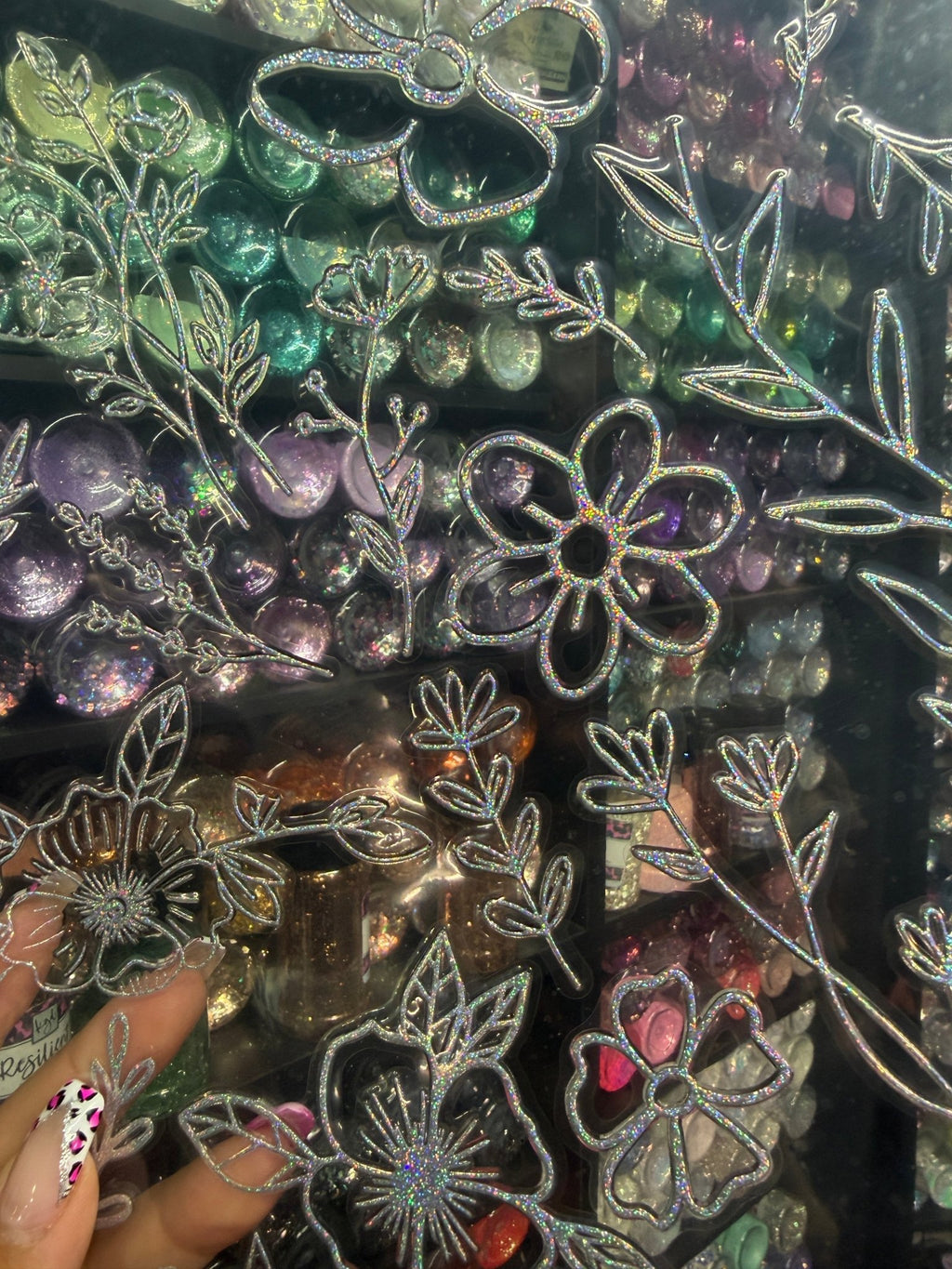 FLORAL SHEETS - METALLIC - 216 Tumblers