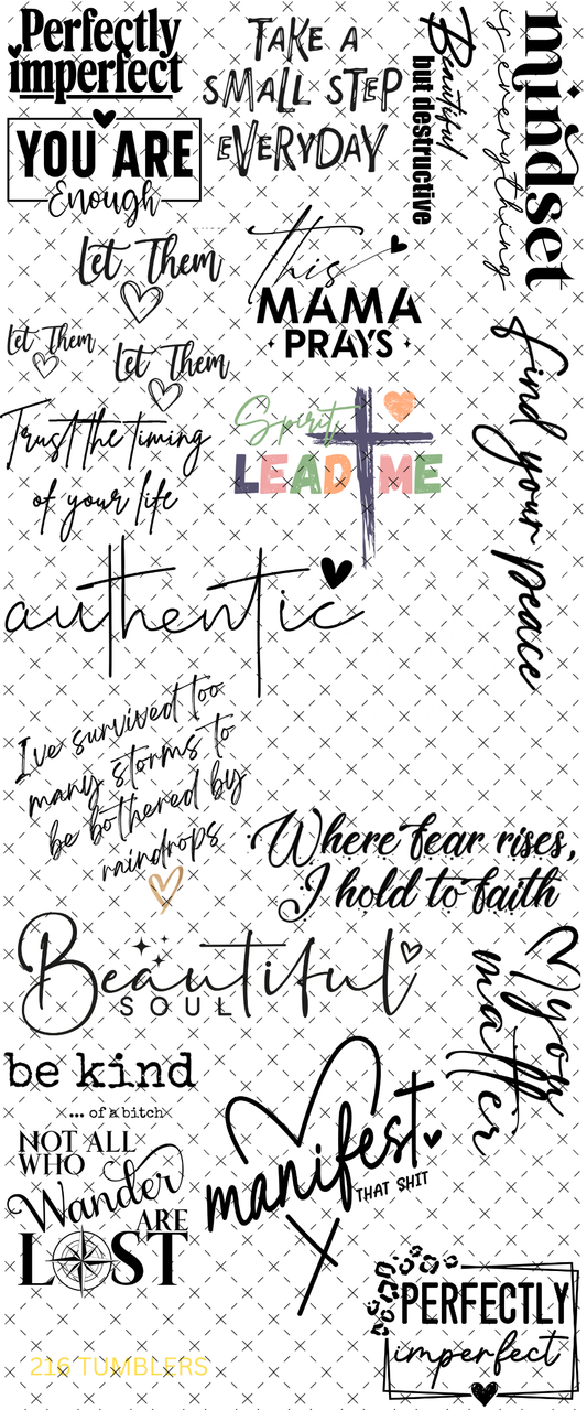 10x24 THEME SHEET - WORDS