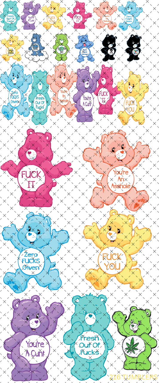 10x24 THEME SHEET - SWEAR BEARS