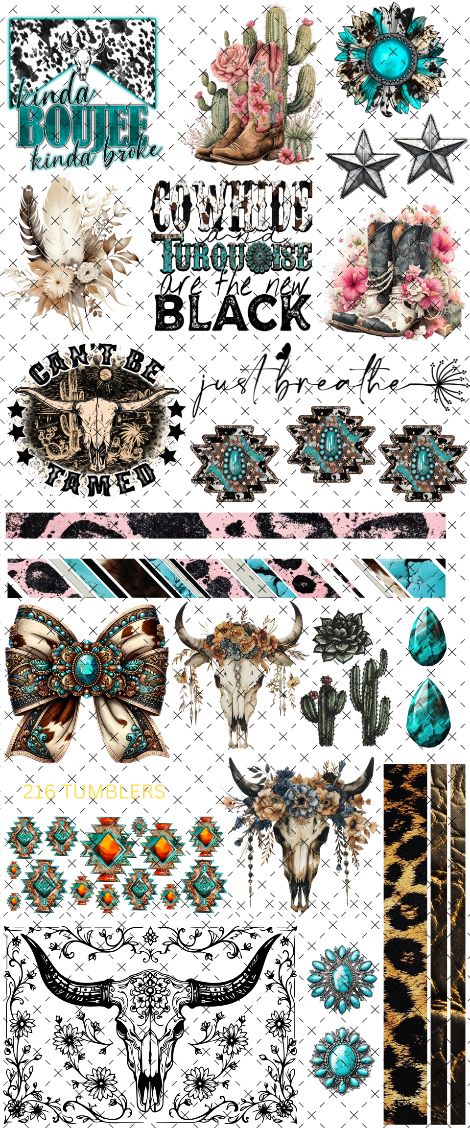 10x24 THEME SHEET - WESTERN ** READ **