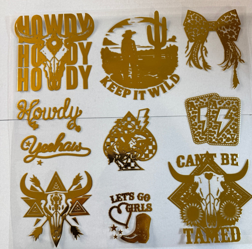 GIDDY UP GOLD AND SILVER OPTION Design Credit Kraft Craze - 216 Tumblers