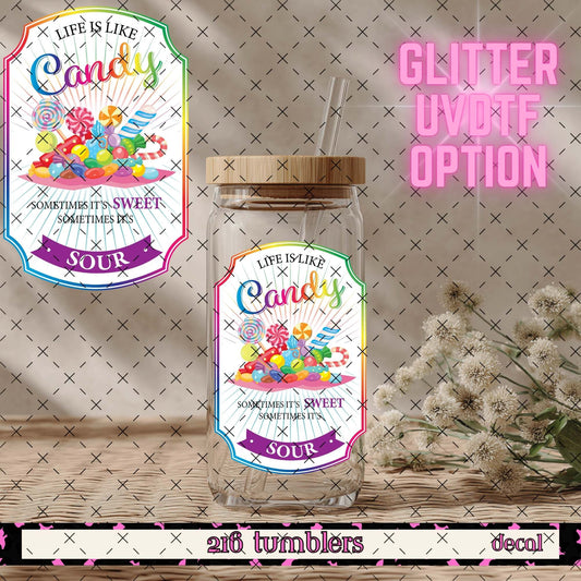 GLITTER UVDTF 35 CANDY - 216 Tumblers
