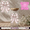 GLITTER UVDTF 407 BIG BASEBALL BOW - 216 Tumblers