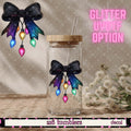 GLITTER UVDTF 416 CHRISTMAS LIGHTS BOW - 216 Tumblers