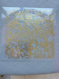 GOLD FLORAL OUTLINE - 216 Tumblers