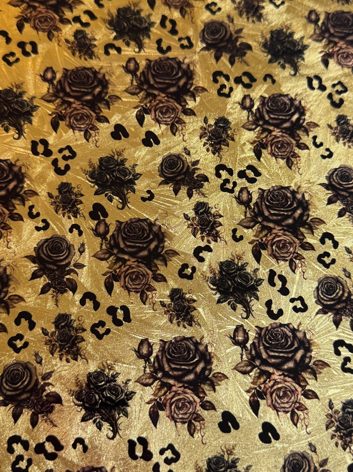 GOLD LEAF VINYL - FLOWERS 10x10 *NEW PRODUCT - 216 Tumblers